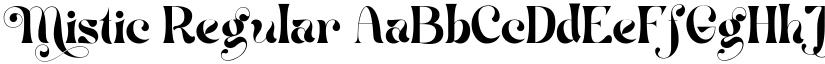 Mistic Regular font