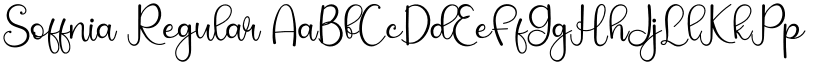 Soffnia Regular font