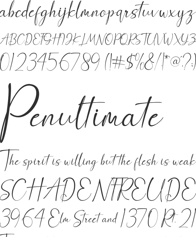 Anthony Hartman font preview