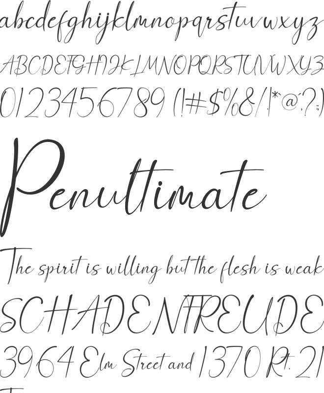 Anthony Hartman font preview