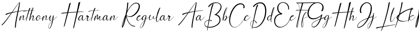 Anthony Hartman Regular font