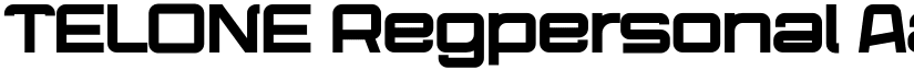 TELONE Regpersonal font