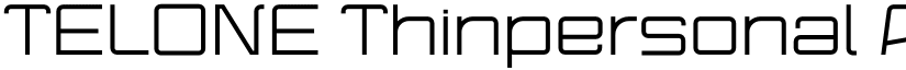 TELONE Thinpersonal font