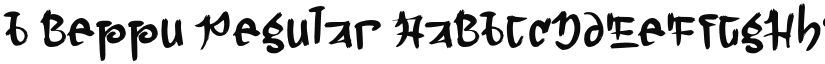 b Beppu Regular font