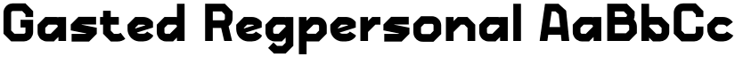 Gasted Regpersonal font