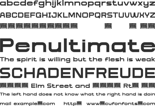 Langith font preview