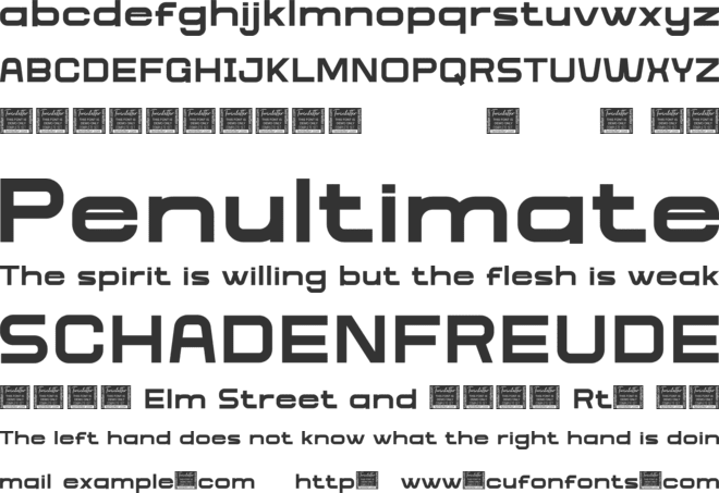 Langith font preview