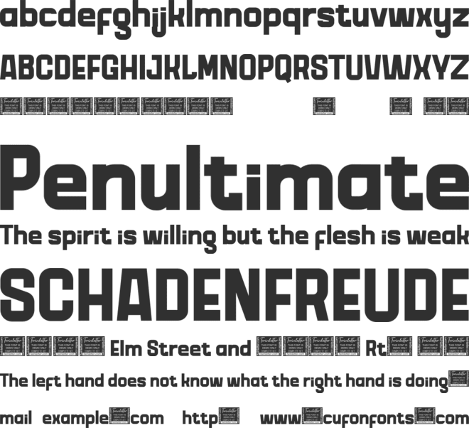 Gamy font preview