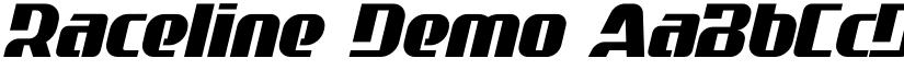 Raceline Demo font