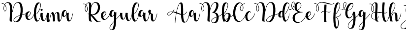 Delima Regular font