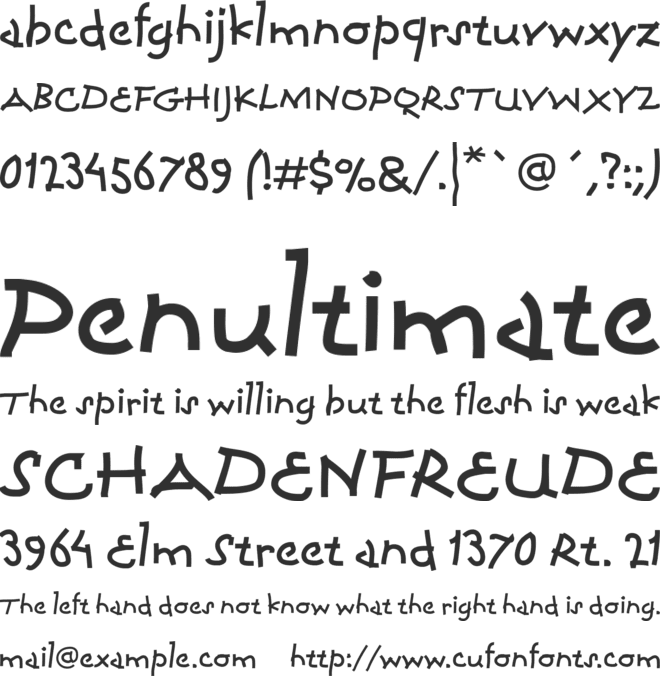 ITC Coconino font preview