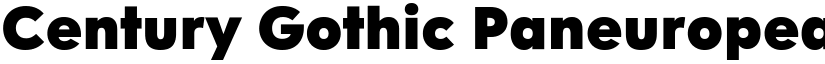 Century Gothic Paneuropean Black font