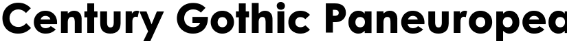 Century Gothic Paneuropean ExtraBold font
