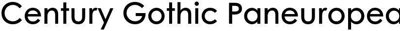 Century Gothic Paneuropean Regular font