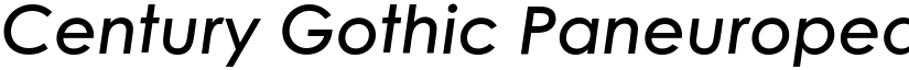 Century Gothic Paneuropean SemiBold Italic font