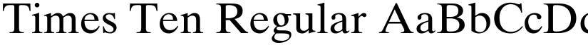 Times Ten Regular font