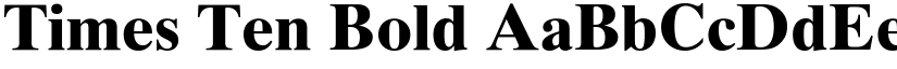 Times Ten Bold font