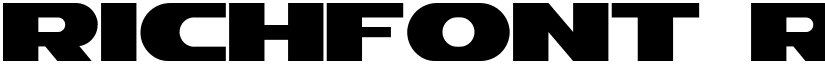 RichFont Regular font
