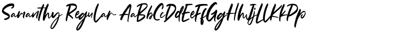 Samanthy Regular font
