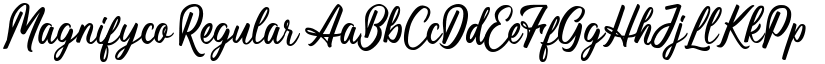 Magnifyco Regular font