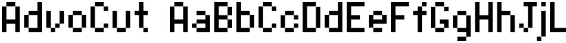 AdvoCut font