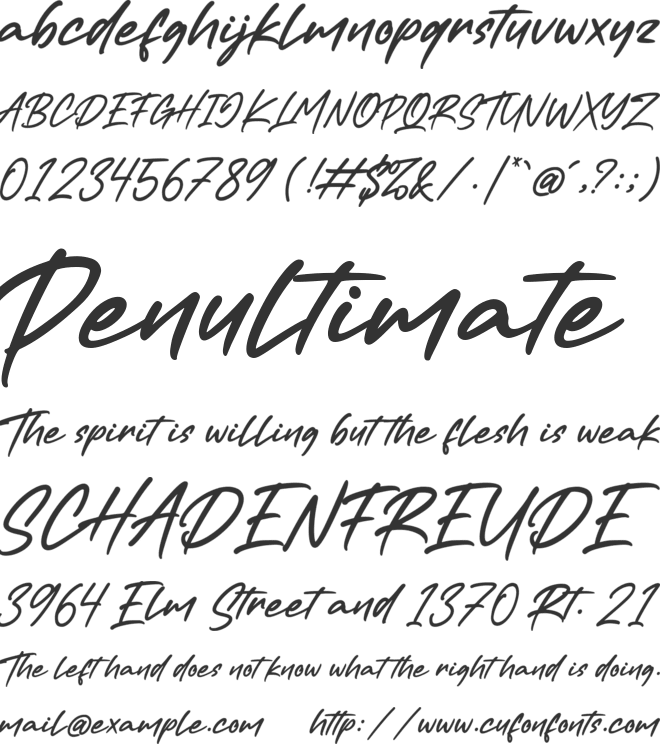 Dark Twenty font preview