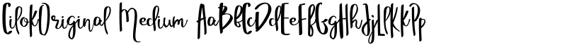 CilokOriginal Medium font