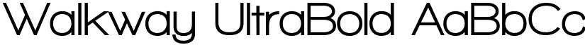 Walkway UltraBold font