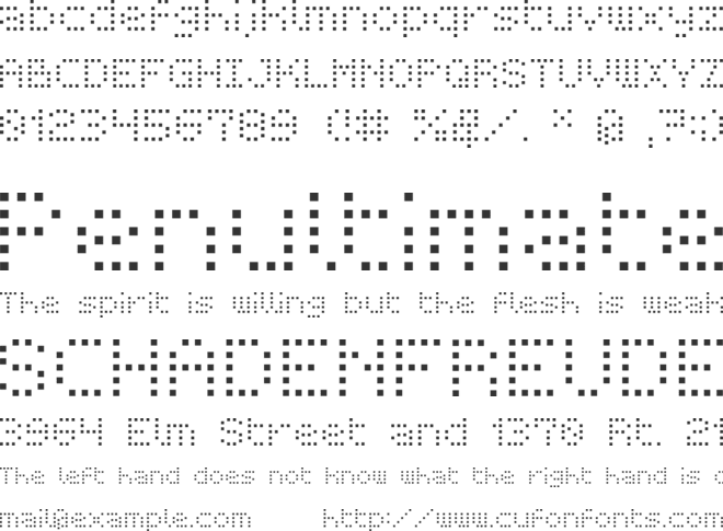 BM Receipt font preview