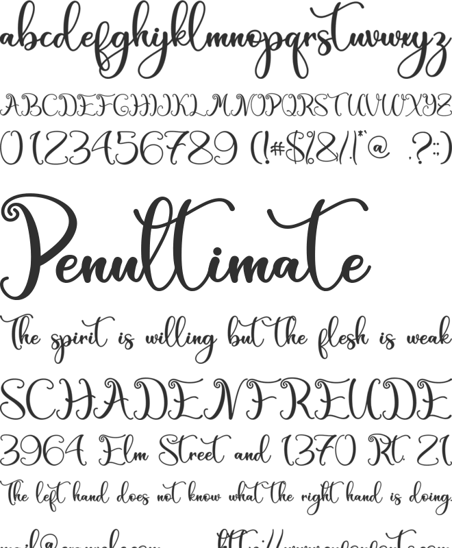 Green Leaves - Personal Use font preview