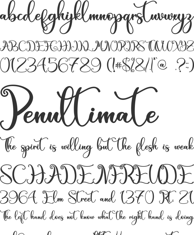Green Leaves - Personal Use font preview