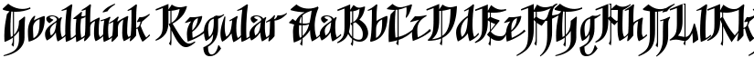 Goalthink Regular font