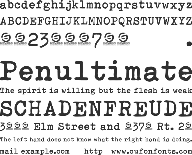 Dull Boy Personal Use font preview