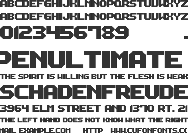 M12 Match Biker font preview