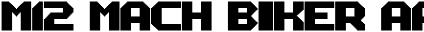 M12_MACH BIKER font