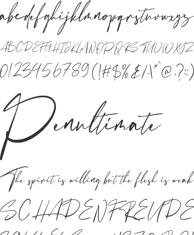 Fiamond font preview