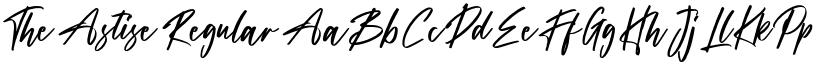 The Astise Regular font