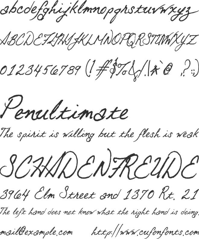 Otto font preview