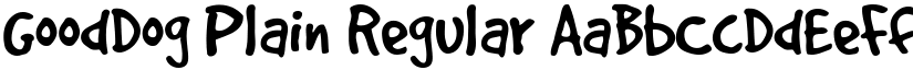 GoodDog Plain Regular font