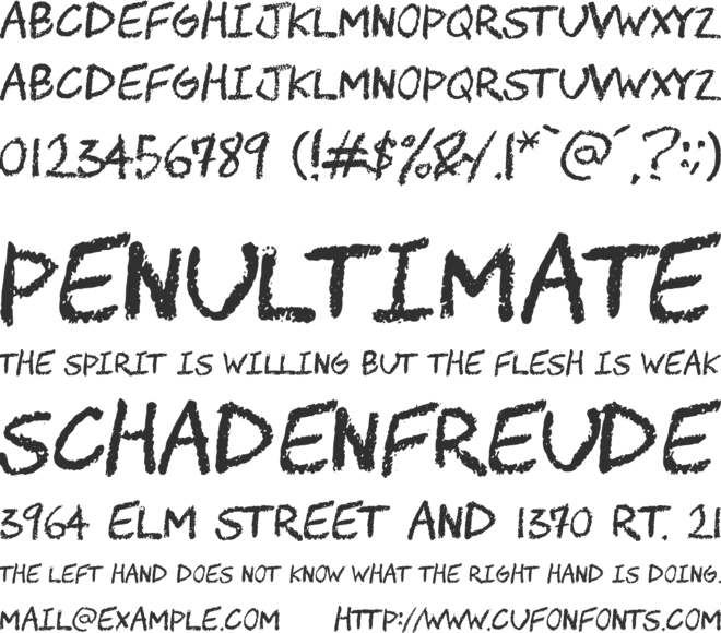 CHAWP font preview