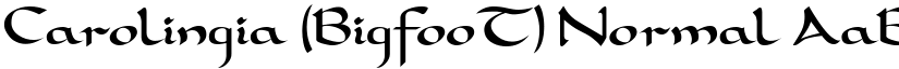 Carolingia (BigfooT) Normal font
