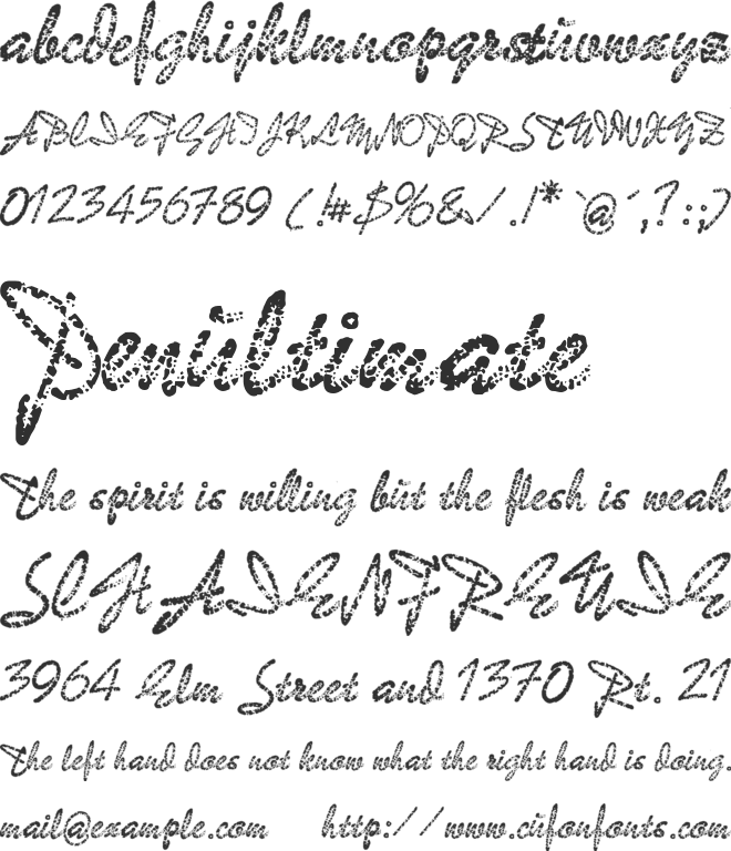Bad Gong font preview