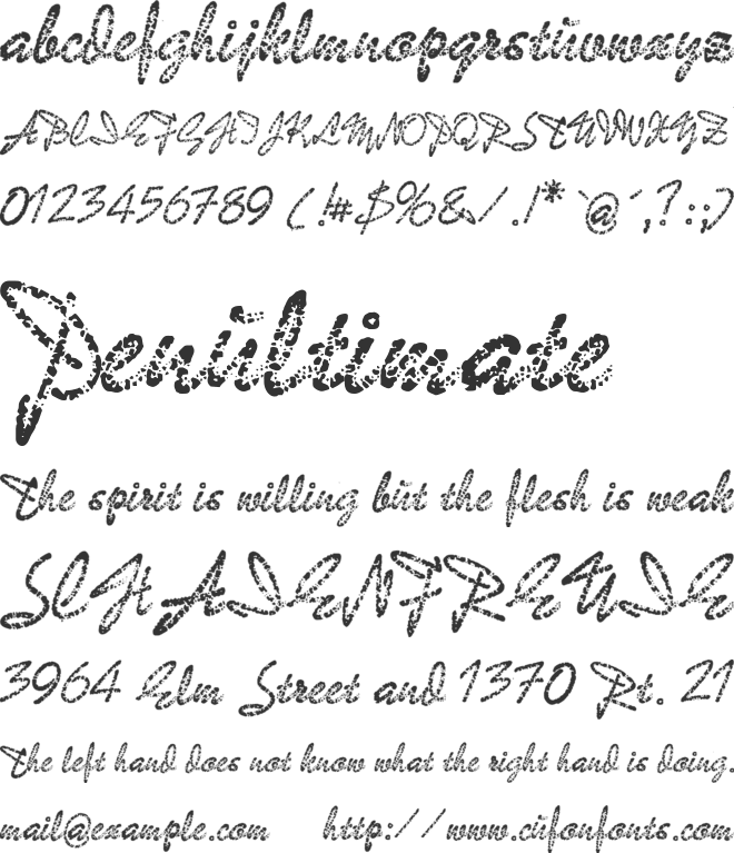 Bad Gong font preview