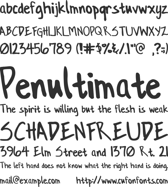 Conformity font preview