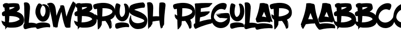 BlowBrush Regular font