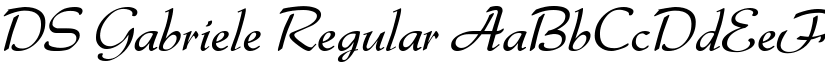 DS Gabriele Regular font