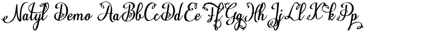 Natyl Demo font