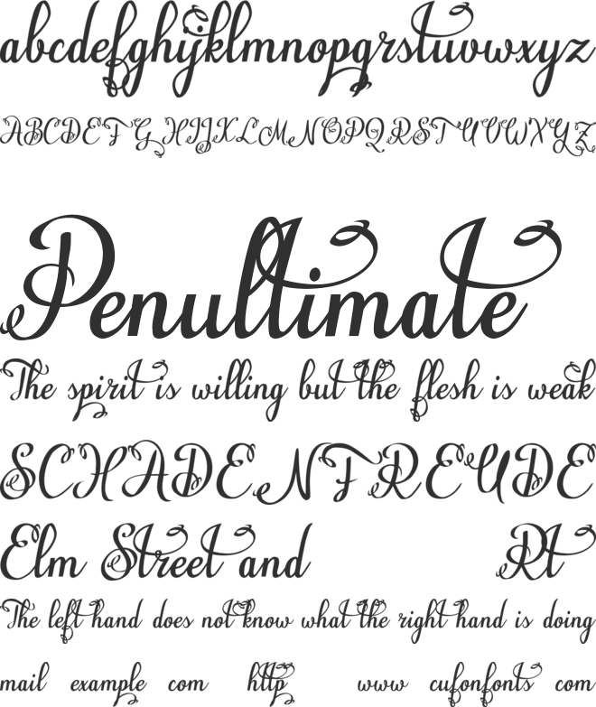 Natyl font preview
