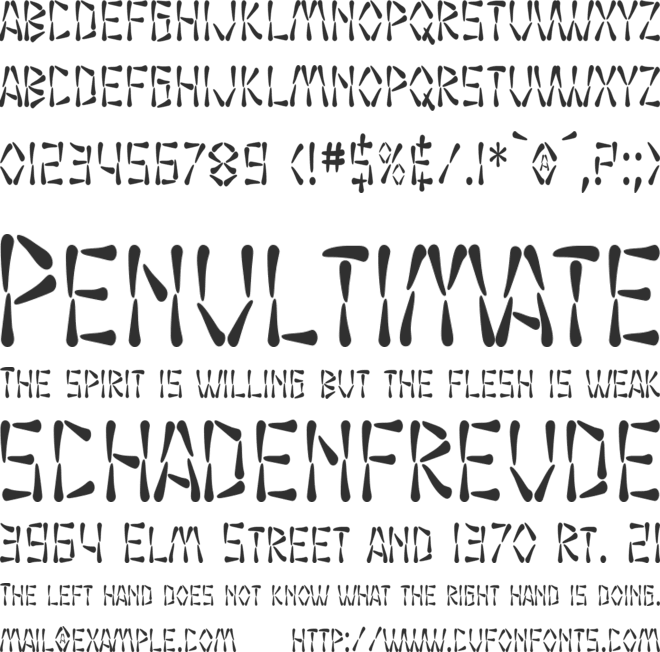Wasabi font preview