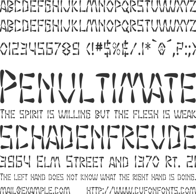 Wasabi font preview